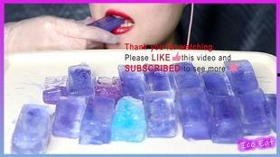 吃冰冻蜜瓜咀嚼音,咀嚼间尽享夏日清凉之声